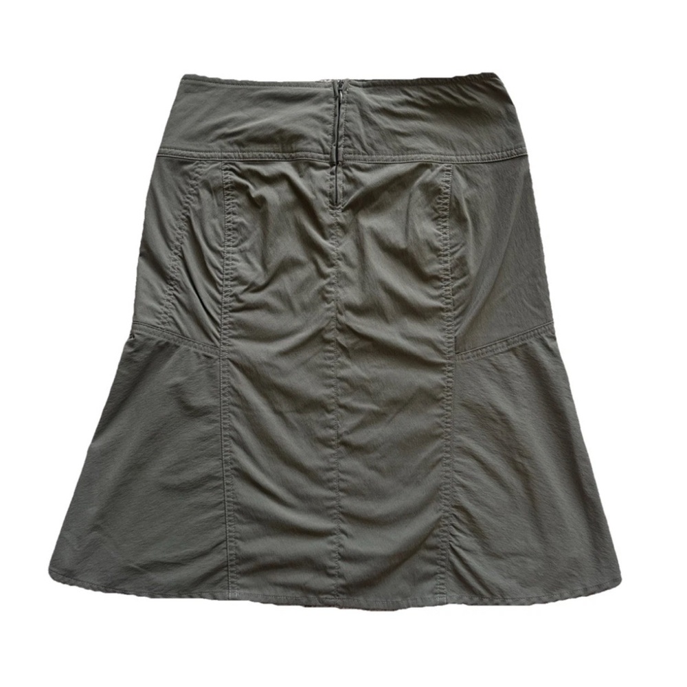 Royal Robbins Women's Olive Green Travel Skirt Size 2 Stretchy Pockets Outdoor